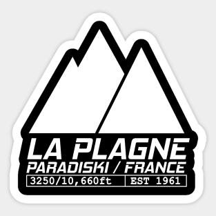 La Plagne France Ski Resort Paradiski Skiing Sticker
